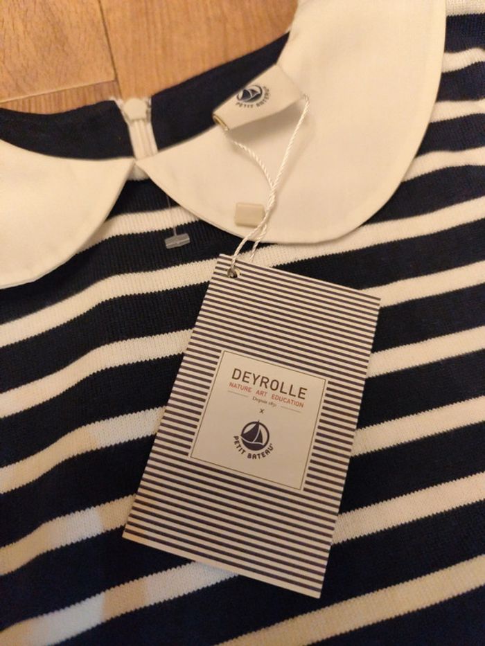 Robe marinière Petit Bateau femme XS collab Deyrolle neuve - photo numéro 4