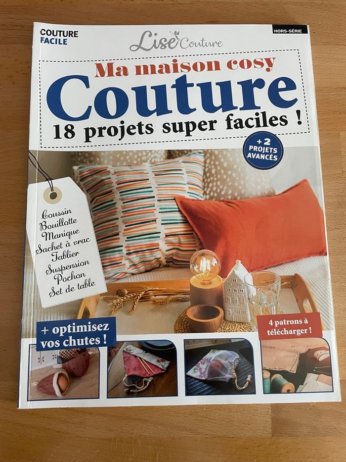 Magazine couture “Ma maison cosy” 18 projets faciles (+ 2 avancés) - photo numéro 2