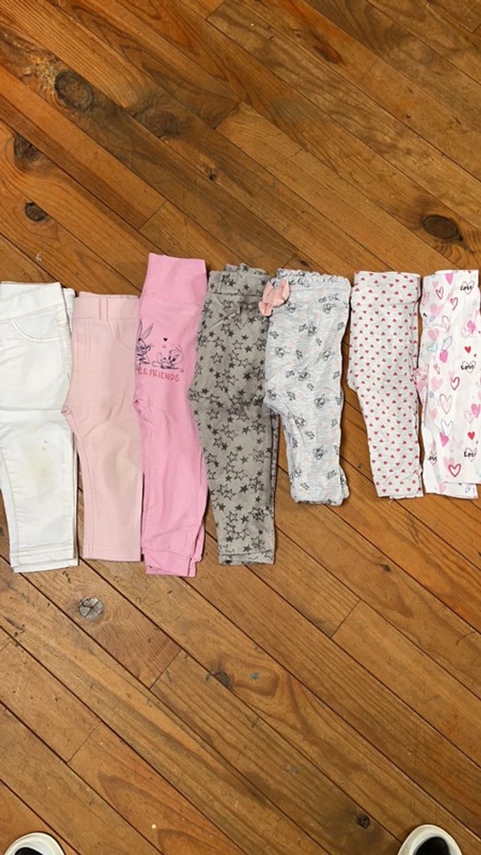 Lot pantalons et pantacourts 12mois