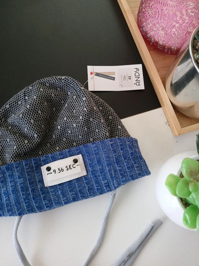 Bonnet hivers bébé Andy Taille 46 Neuf🌿🌈 - photo numéro 2