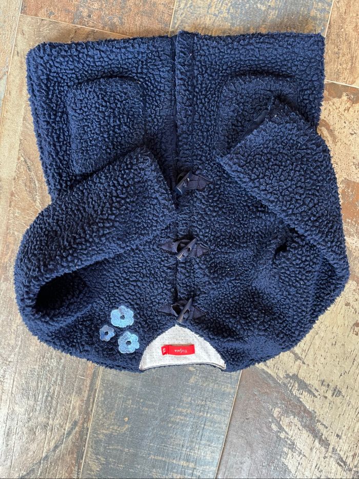 Manteau moumoute Bleu 4 ans