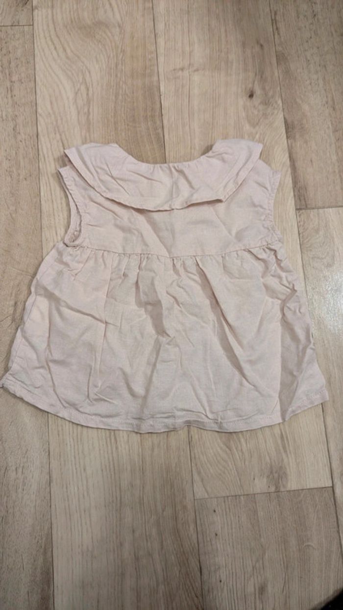 Chemise manches courte rose poudré 18 Mois - photo numéro 5