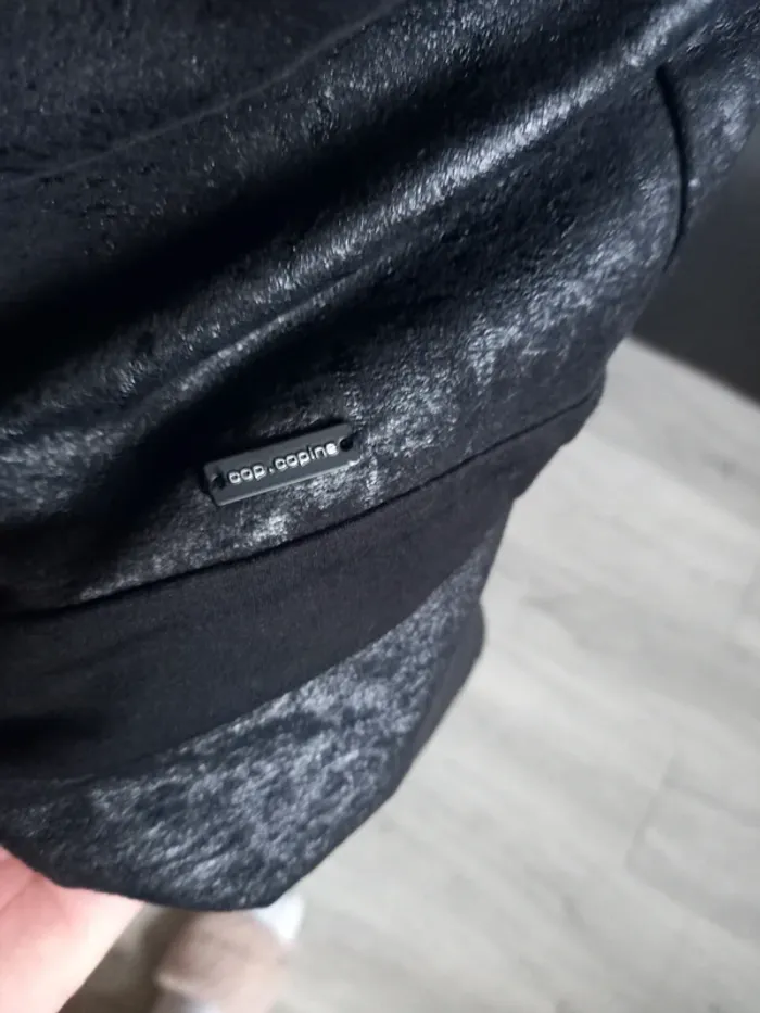 Robe noir daim, cuir - photo numéro 5