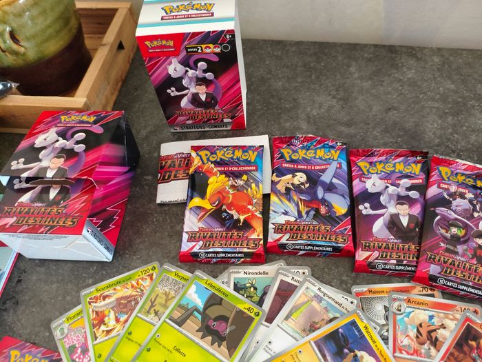Lot de cartes rivalités destinées et deckbox booster artset complet - photo numéro 2