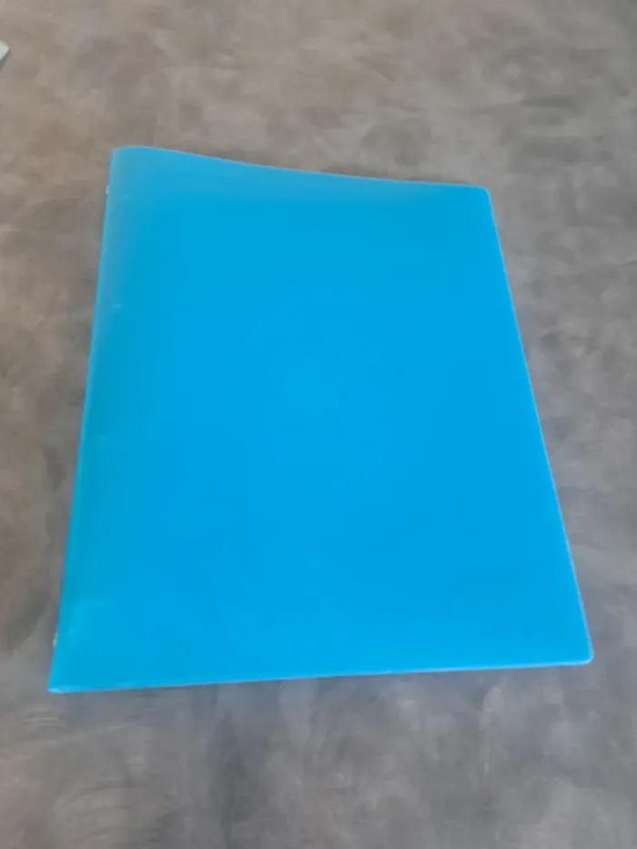 Classeur bleu souple dos 20 4 anneaux en TBE