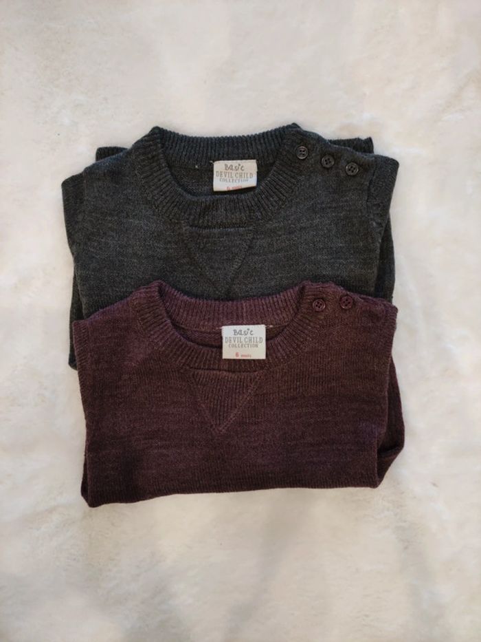 Lot de 2 pulls bébé garçon