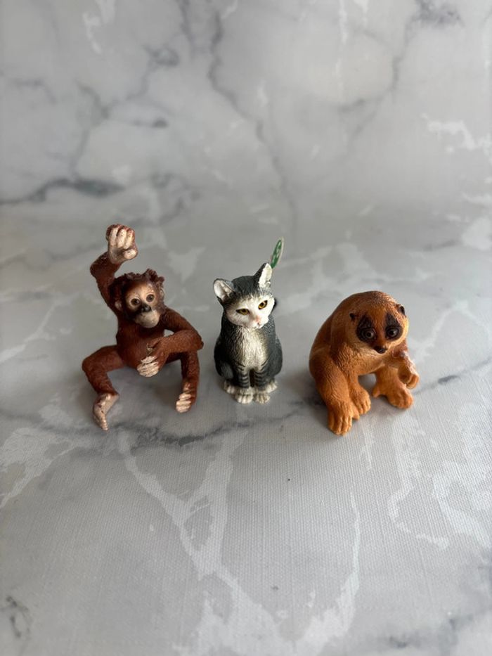 Lot de 3 animaux schleich