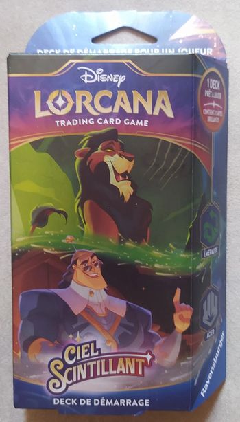 Lorcana - Deck de Démarrage Ciel Scintillant - Scar et Kronk  - sous scellé prix ferme