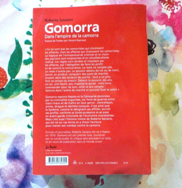 GOMORRA Dans l'empire de la camorra par Roberto Saviano Ed. Gallimard - photo numéro 3