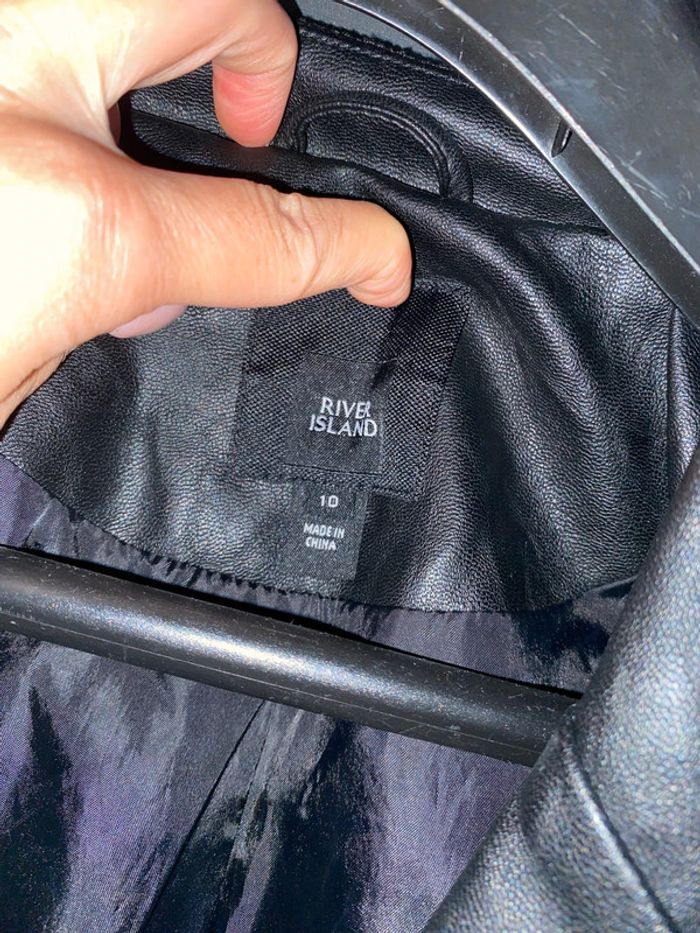 Veste simili cuir noir River Island 10 - photo numéro 7