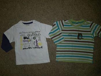 Lot de 2 articles garçon manches longues 12 mois orchestra sergent major