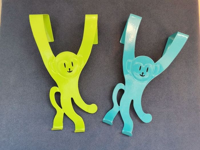 lot de 2 patères de porte neuves - singe