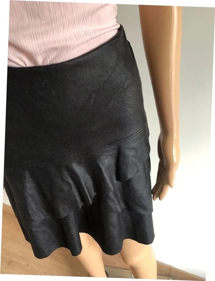 Jupe noire en suédine Cotton Brothers taille XS jamais portée - photo numéro 6