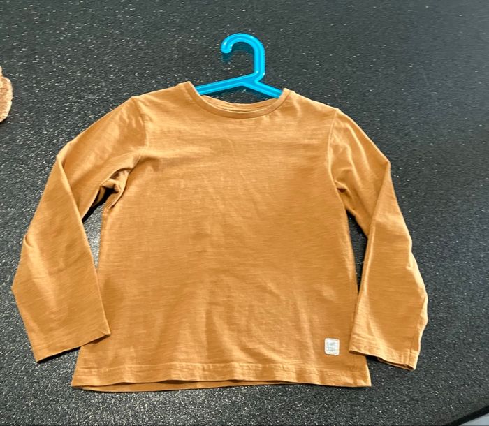 T-shirt manches longues camel garçon 8 ans Vertbaudet - photo numéro 5