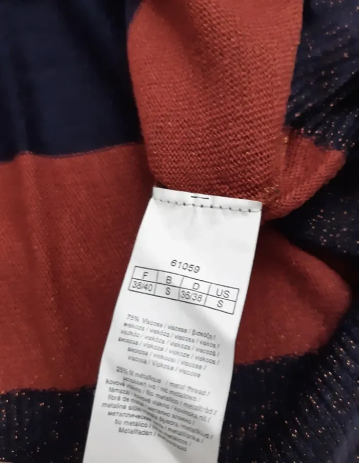 Pull fin rayé 3 Suisses T38/40 - photo numéro 6