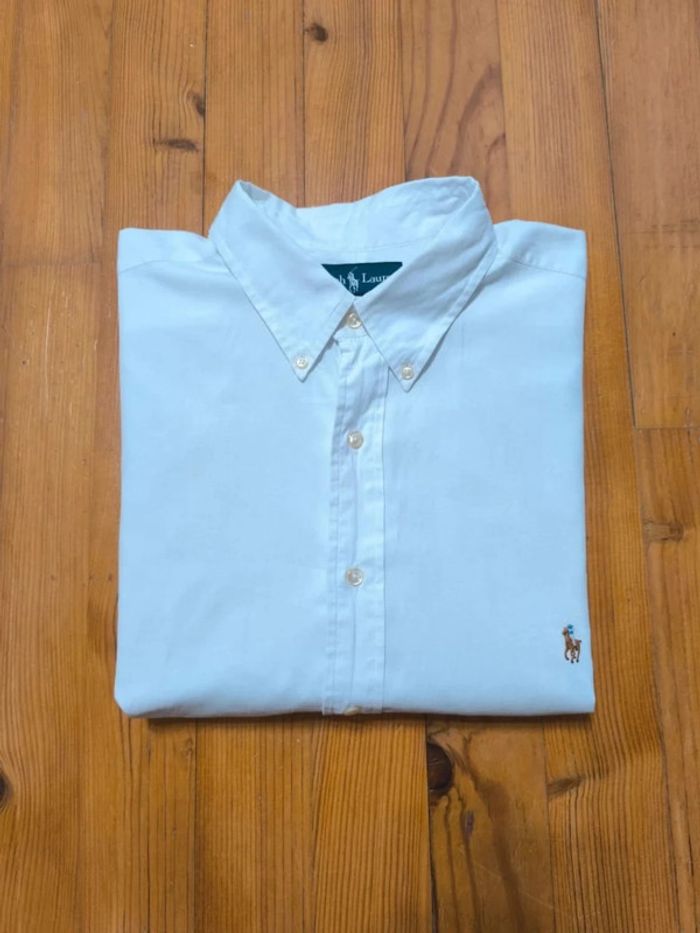 Chemise Manches Longues - Ralph Lauren - Classic Fit - Logo brodé premium - Blanc - Taille XXL - photo numéro 2