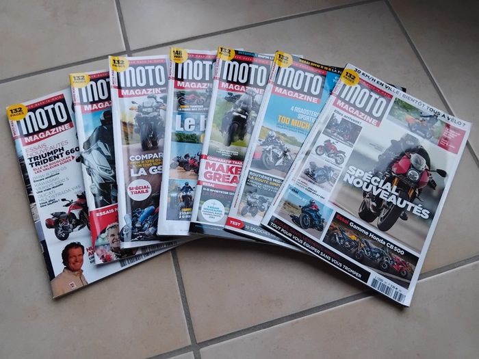 Lot moto magazine année 2021