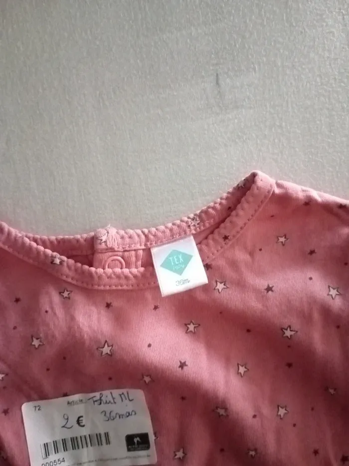 Lot 3 t-shirts manches longues 36 mois - photo numéro 4