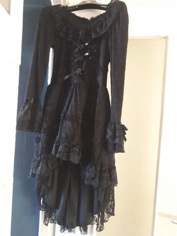 Robe noire dentelle T36