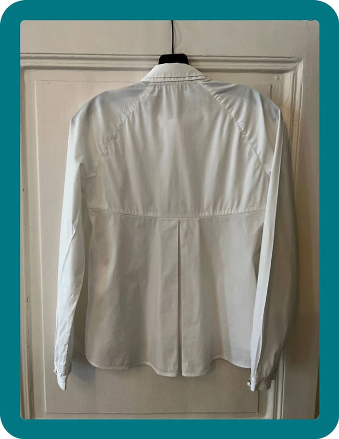 Chemise popeline blanche manches raglantes longues taille 36 - Anne Fontaine - photo numéro 2