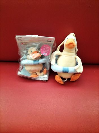 Lot de doudou peluche canard Sucre d'orge dont un musical