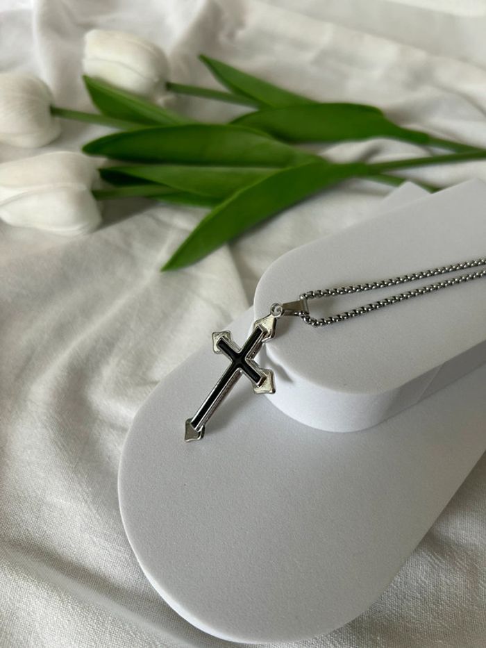 Collier Argenté Inoxydable - photo numéro 2