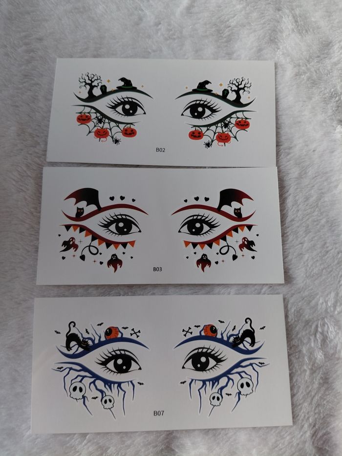 Tatouage temporaire pour Halloween - photo numéro 2