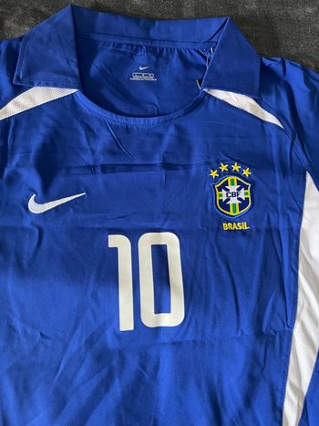 Maillot rétro Brésil 2002- Ronaldinho 10
