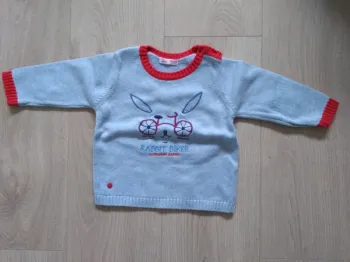 Pull garçon Rabbit biker DPAM 12 mois