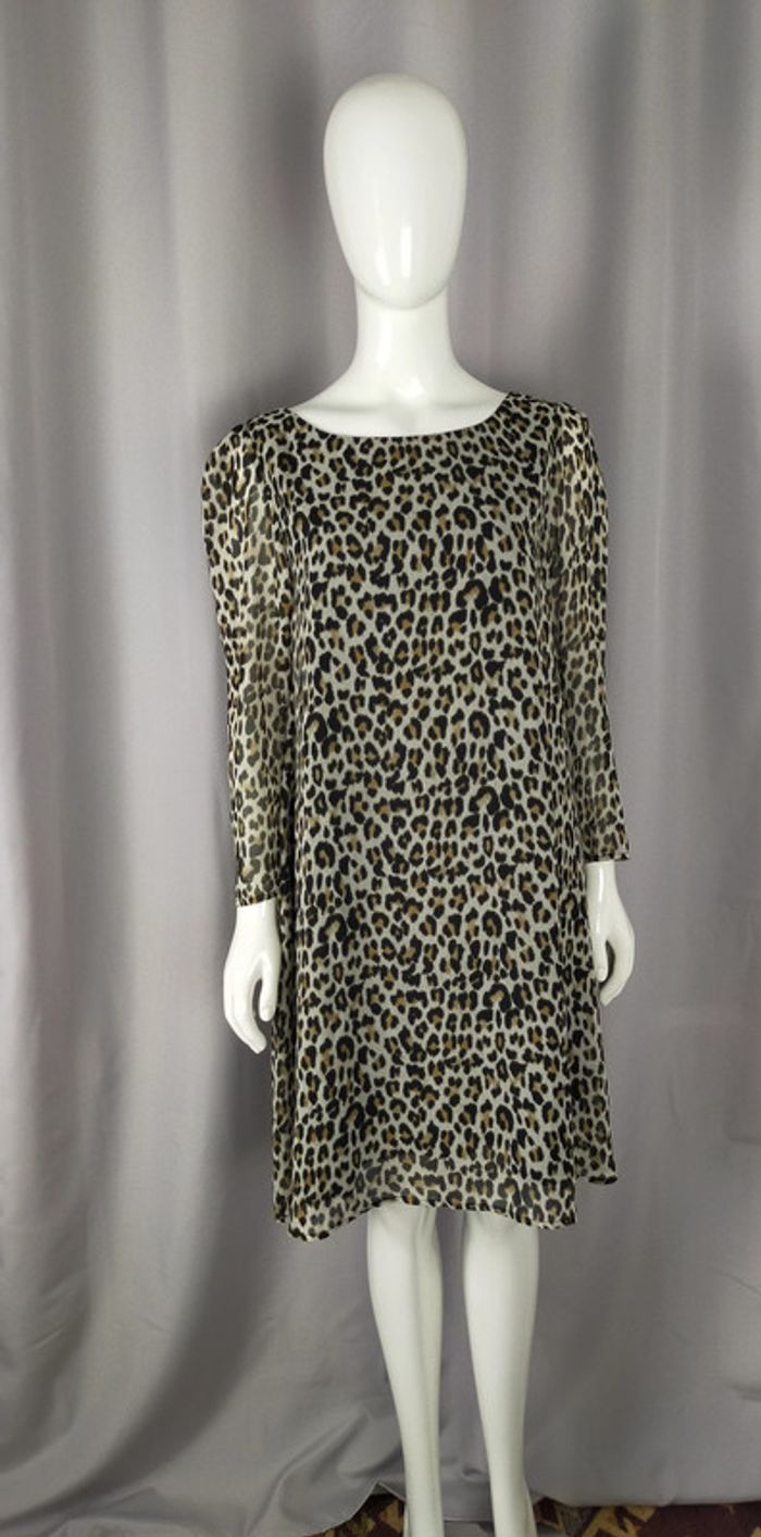 Robe Claudie Pierlot à imprimé léopard – Taille 40 - photo numéro 2