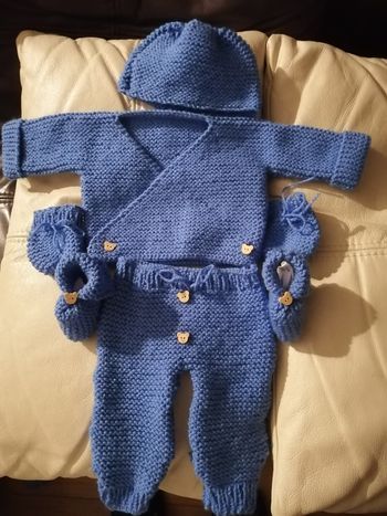 Lot naissance 1mois 5 pièces fait main neuf 