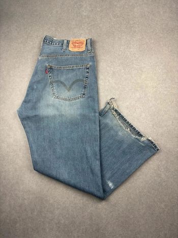 Jean pantalon coupe droite 567 levis bleu W38 L32