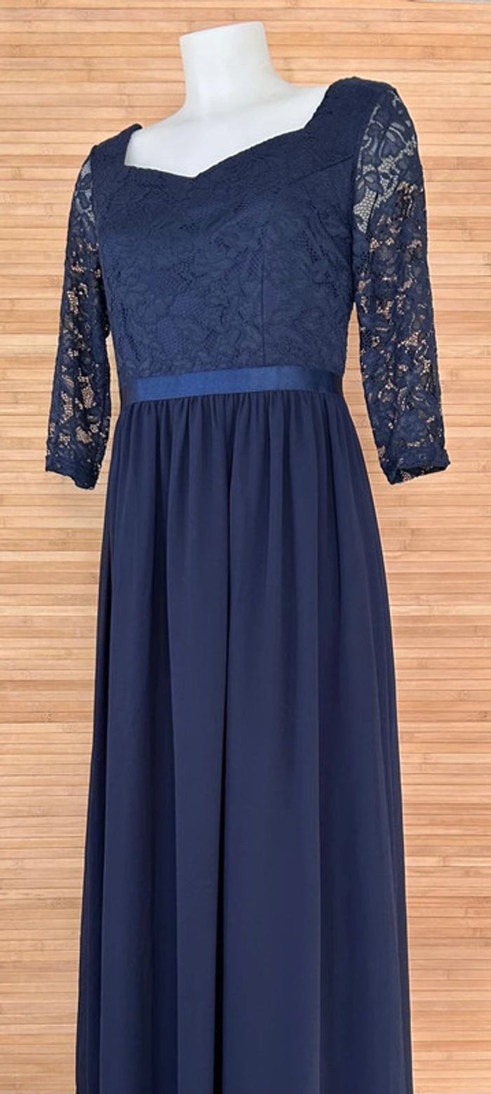 Robe de soiree pour femme manches 3/4 taille - photo numéro 2