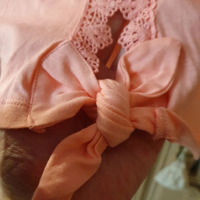 Magnifique haut femme col en V Couleur rose géranium Taille XL Bonobo - photo numéro 3