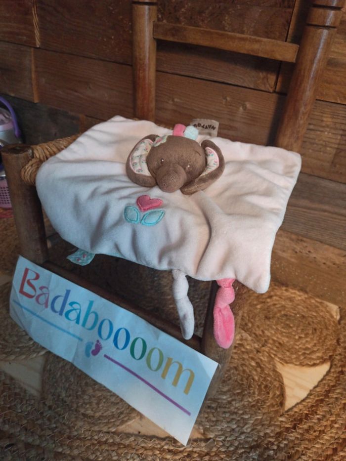 Doudou éléphant nattou Charlotte et Rose tbe - photo numéro 2