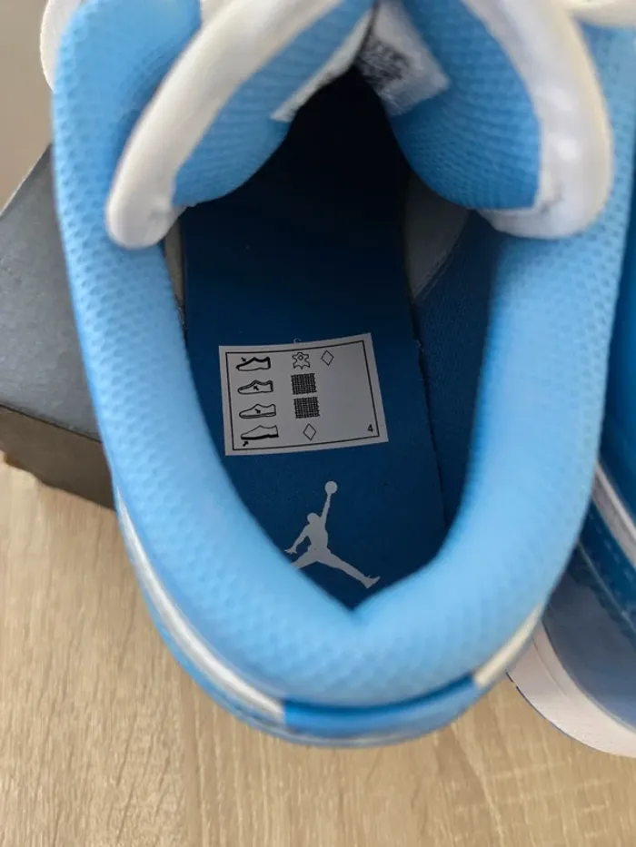 Nike air Jordan 1 low taille 40 neuves blanc bleu - photo numéro 6