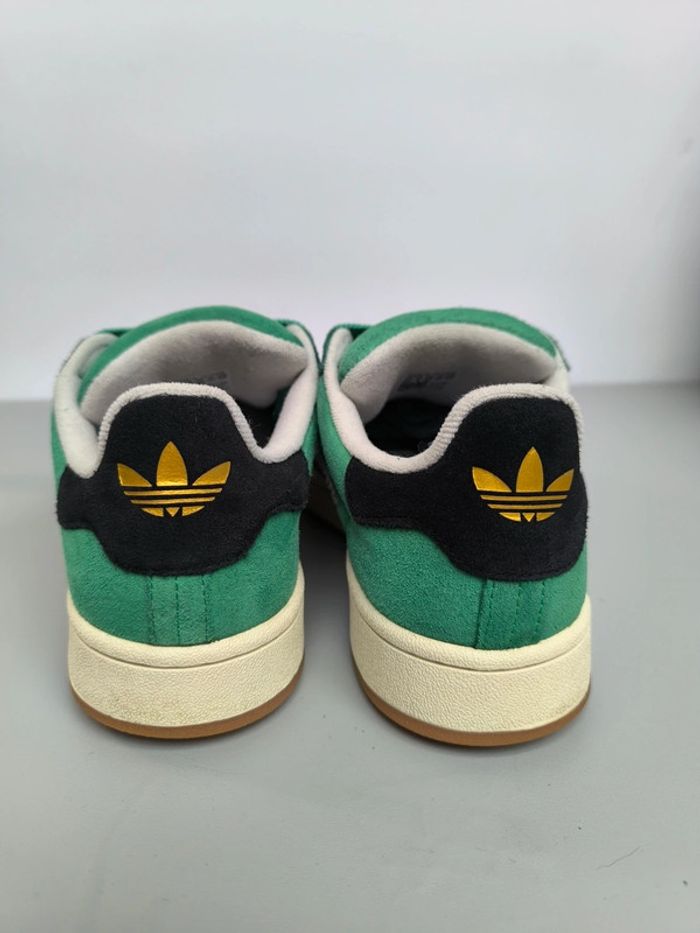 Baskets adidas campus verte et blanche pointure 42 très bon état avec boîte - photo numéro 8