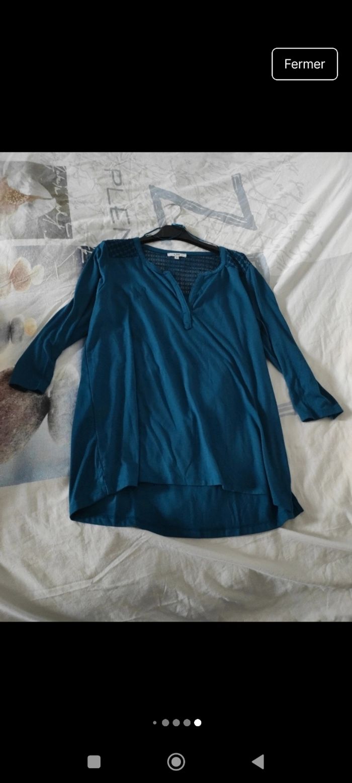 T-shirt ou haut neuf La Halle femme taille M - photo numéro 6