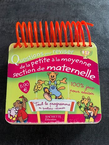 Lot de 2 cahiers / livres maternelle