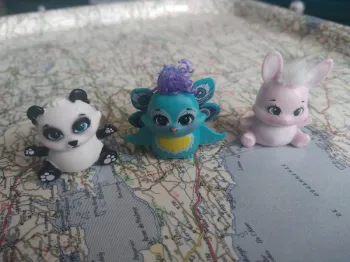 Animaux animals enchantimals Mattel panda lapin rabbit peacock paon Pullip Blythe