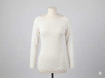 T shirt manches longues écru taille unique Damart