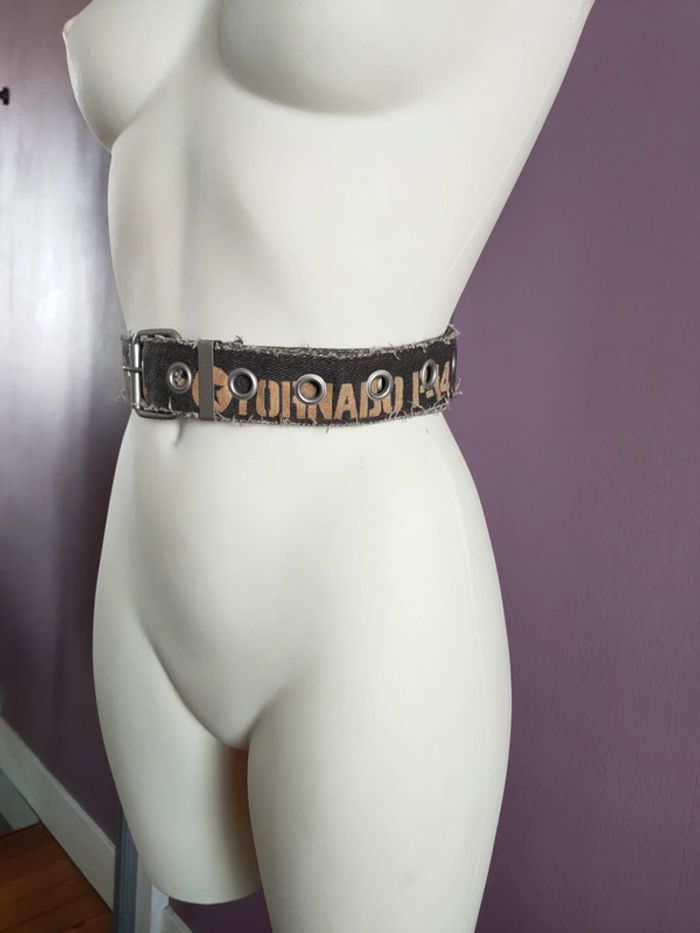 Ceinture vintage en tissu - photo numéro 2