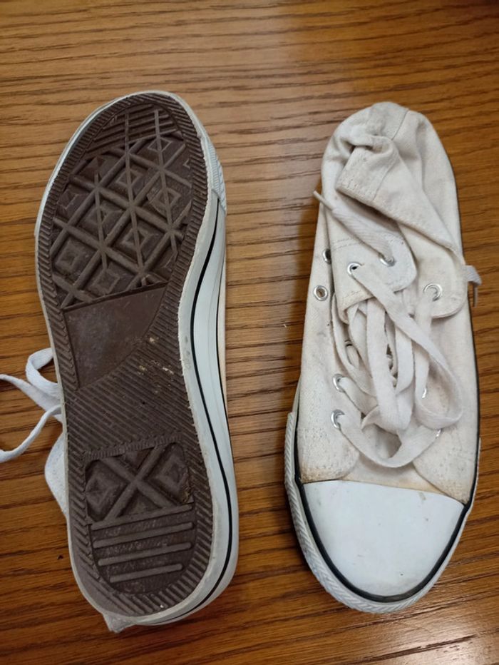 Chaussures blanches taille 41 - photo numéro 3