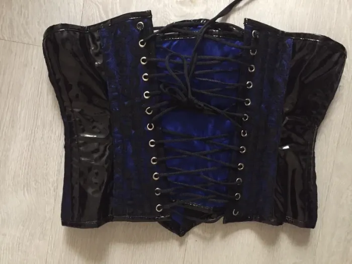 Serre-taille bleu et noir - photo numéro 2