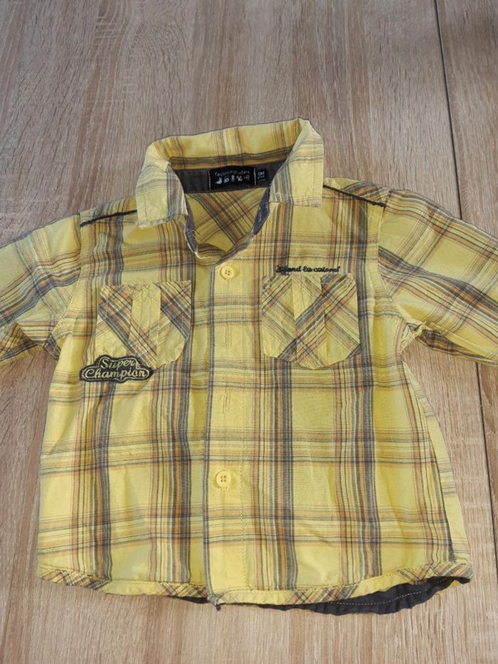 Chemise avec manches longues 6mois - photo numéro 2