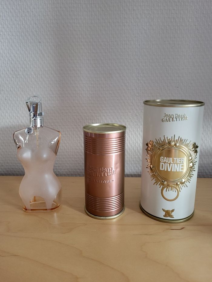 Lot de flacons parfum vides jean Paul gaultier - photo numéro 2