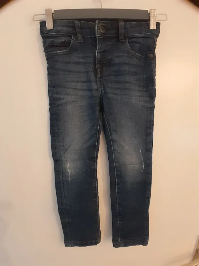 Jeans enfant, bleu marine, Marque Denim, 3-4ans, 104cm