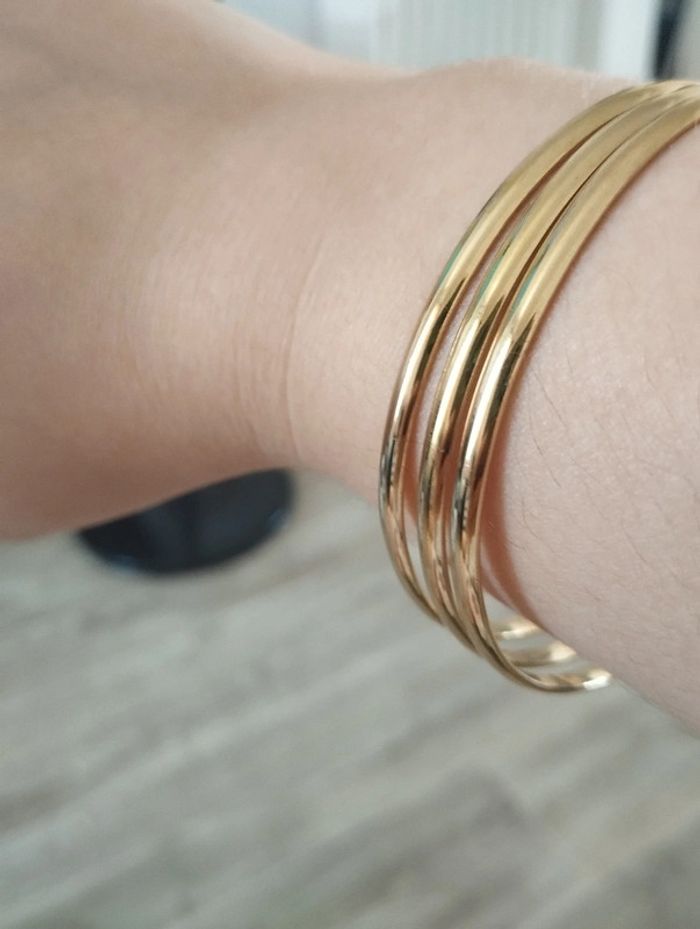 3 bracelets en acier inoxydable - photo numéro 2