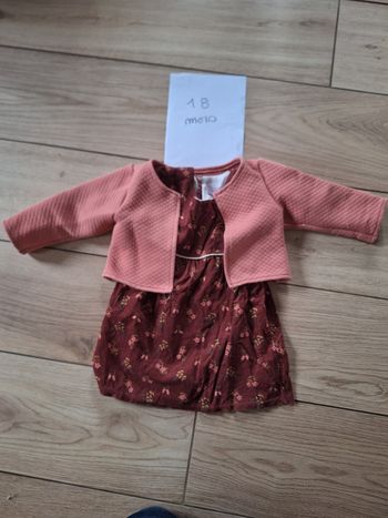Ensemble robe bébé fille 18 mois 