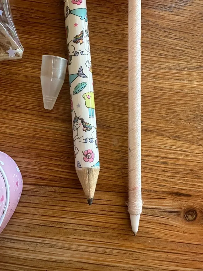 Trousse licorne, crayon, stylo et boîte - photo numéro 5